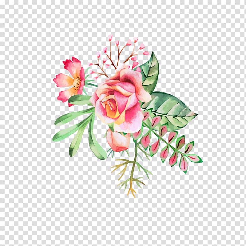 Watercolor painting Flower Ink, Watercolor flowers transparent background PNG clipart