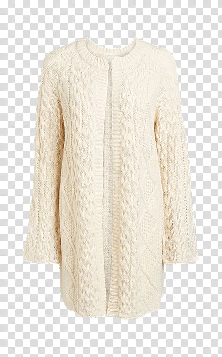 Cardigan Sleeve Blouse Beige Wool, kofta transparent background PNG clipart