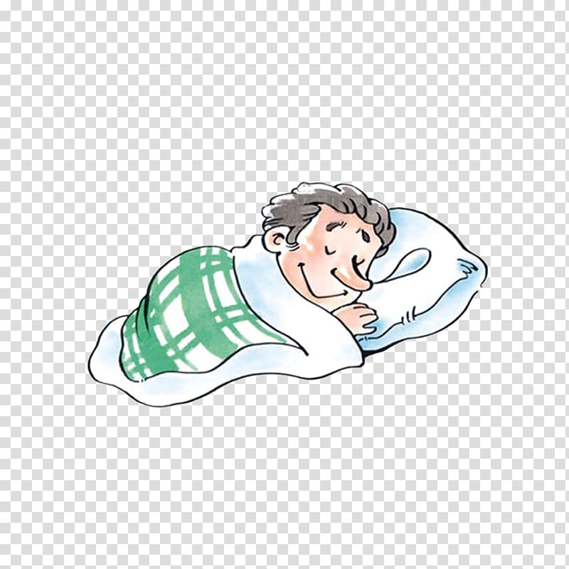 sleepy person cartoon