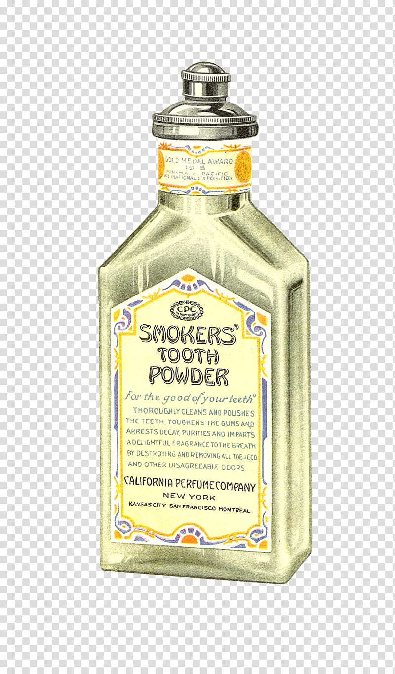 Smoker's tooth powder bottle, Tooth Powder New York transparent background PNG clipart