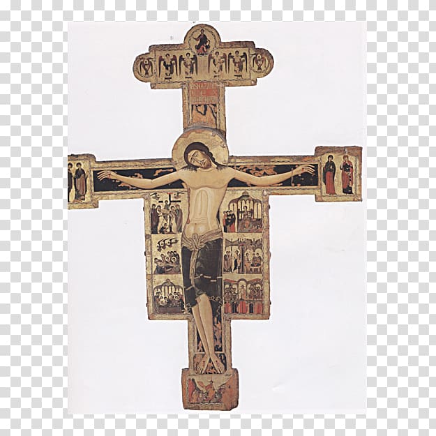 Crucifix Panel painting Byzantine art Christ, painting transparent background PNG clipart