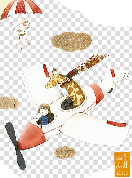 Paper Wall decal Judith Loske , FIG child painted a plane transparent background PNG clipart