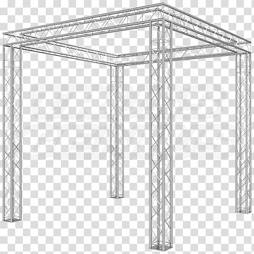 Truss Structure Scaffolding Trade show display Exhibition, truss metal transparent background PNG clipart