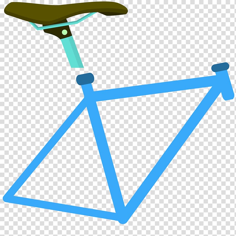 Bicycle frame Cycling Single-speed bicycle, cartoon bike seat board accessories transparent background PNG clipart