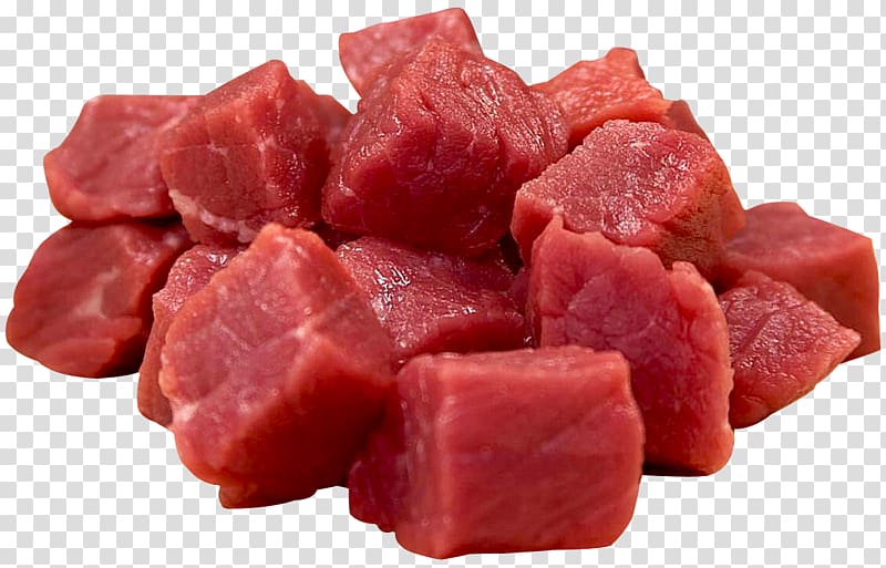 raw meat cubes, Kosher foods Colorectal cancer Eating Meat, Meat transparent background PNG clipart