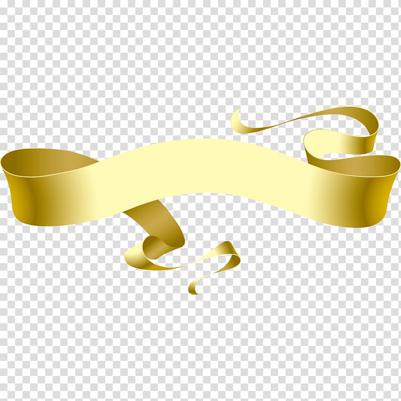 elegant gold ribbons transparent background PNG clipart