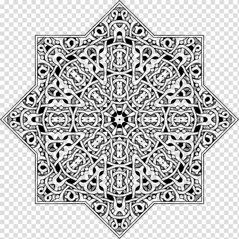 Mandala Coloring book Drawing, interlocking transparent background PNG clipart