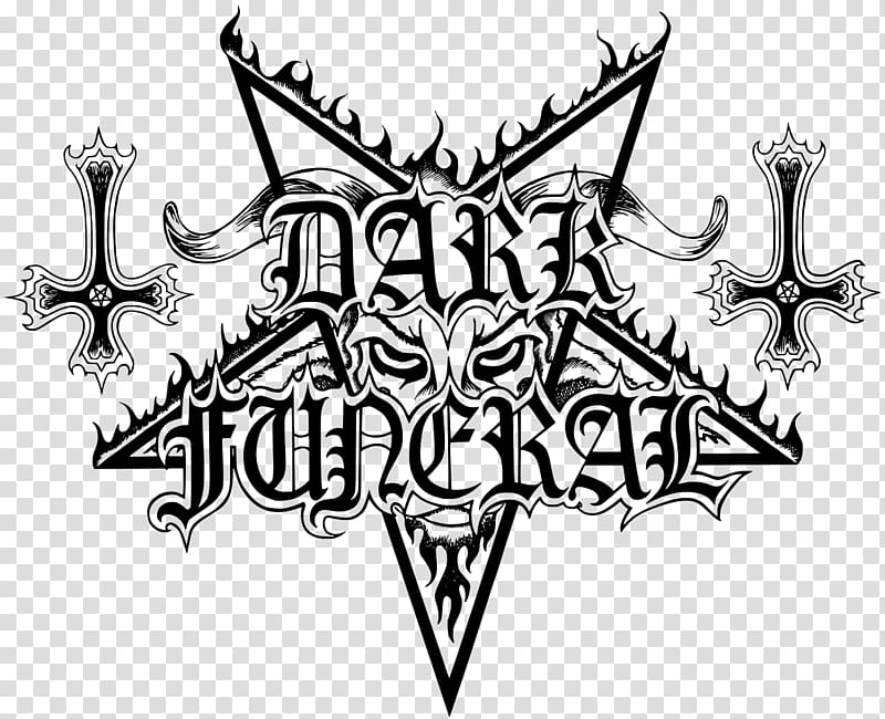 Dark Funeral Logo Music Vobiscum Satanas Heavy metal, funeral transparent background PNG clipart