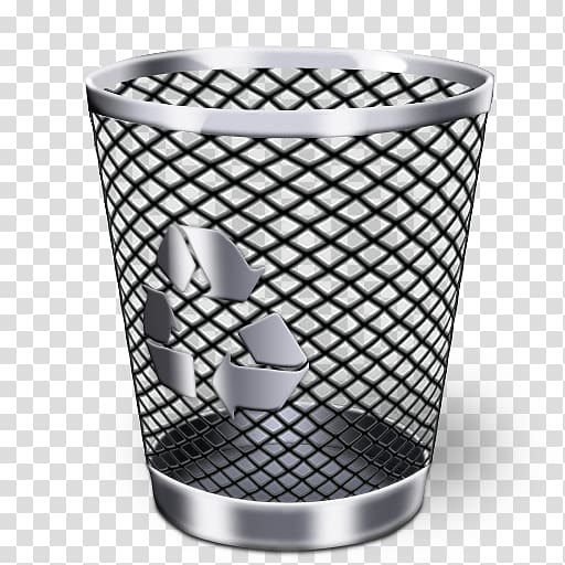 Recycling bin Trash Waste container Icon, Trash can transparent background PNG clipart