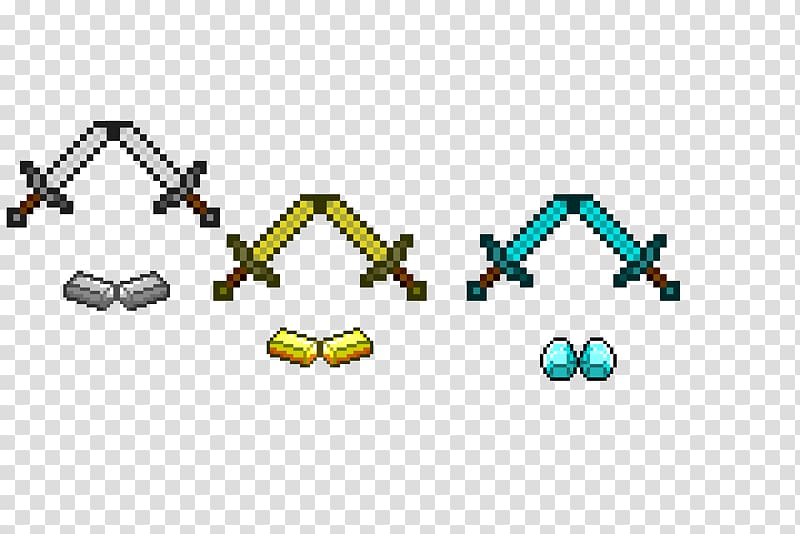 Minecraft mods Pixel art Sword, Scetch transparent background PNG clipart