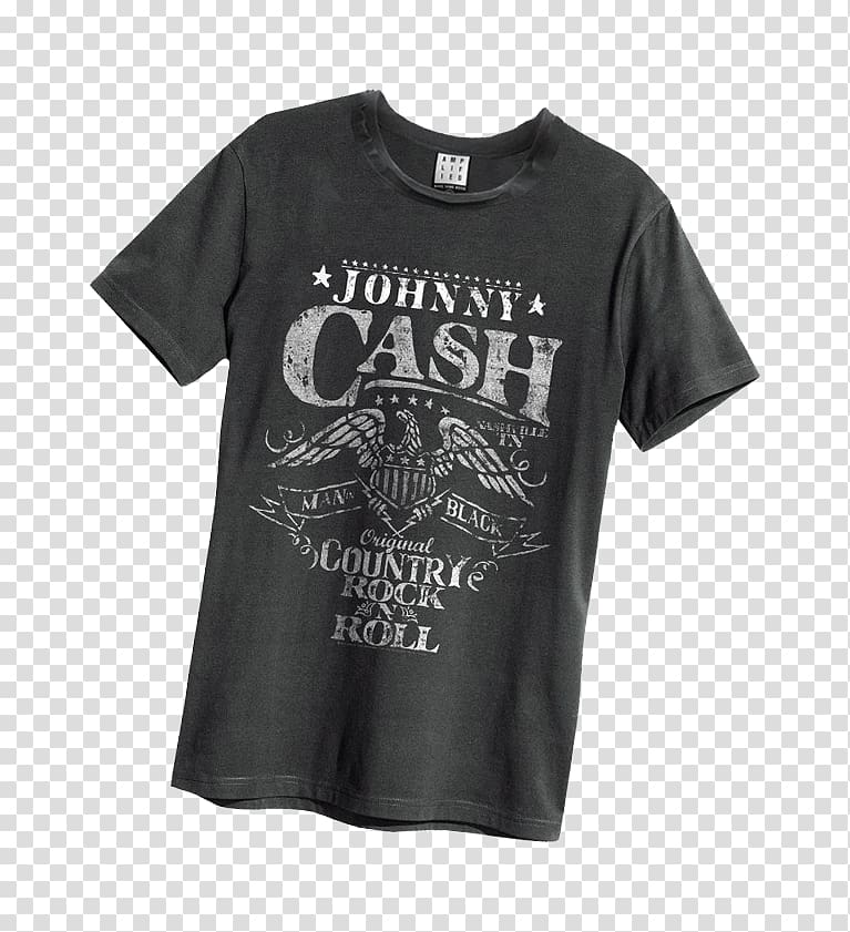 T-shirt The Rolling Stones Clothing Sleeve, Johnny Cash transparent background PNG clipart