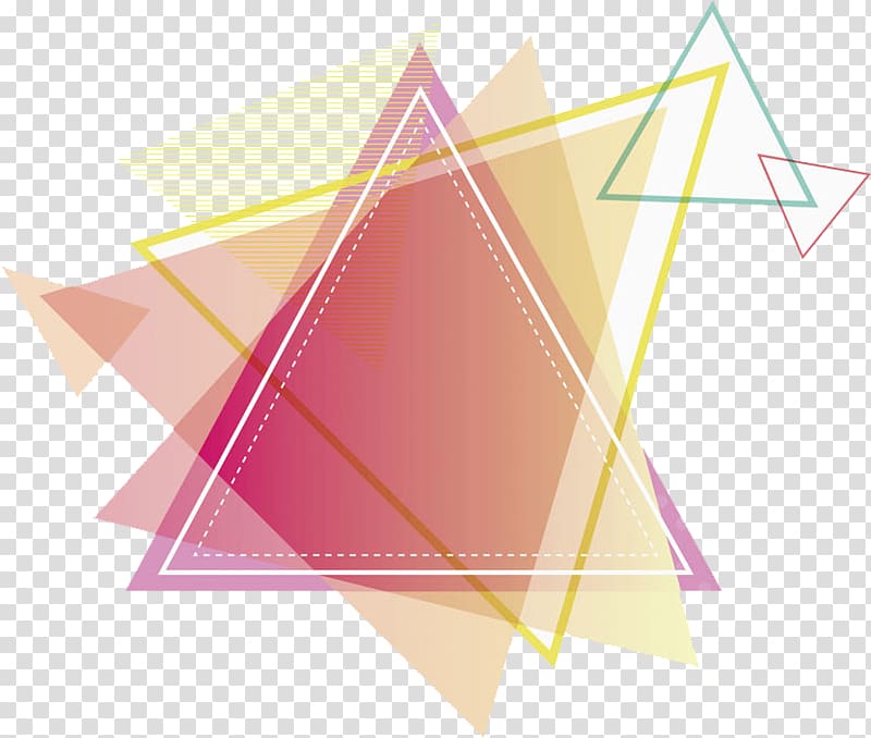 pyramid multicolored illustration, Triangle Drawing Red, Red triangle transparent background PNG clipart