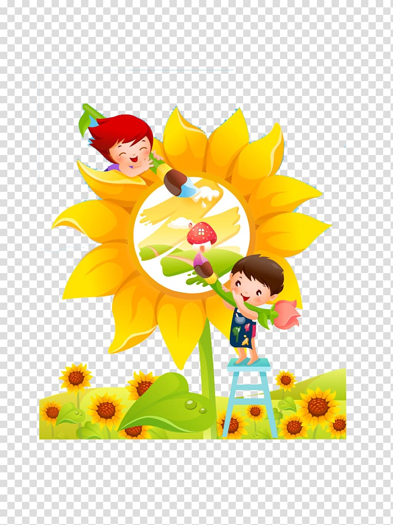 Child Display resolution , Sunflower Sketchpad transparent background PNG clipart