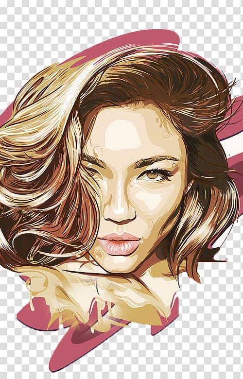 Portrait Digital art Digital illustration Illustration, Computer illustration beauty transparent background PNG clipart