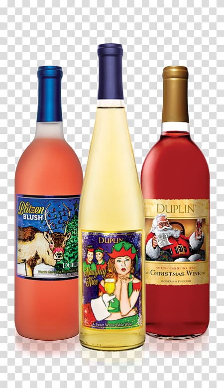 Duplin Winery Liqueur White wine Christmas, wine list transparent background PNG clipart