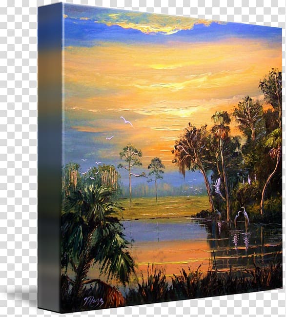 Painting Nature Ecosystem Frames Tropics, painting transparent background PNG clipart