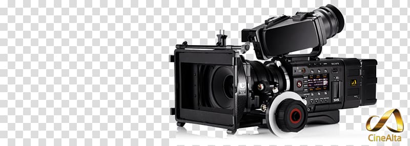 4K resolution Super 35 Video Cameras Sony CineAlta PMW-F55, tv studio camera transparent background PNG clipart