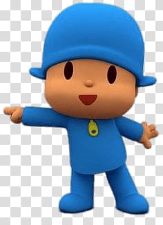 Pocoyo character illustration, Pocoyo Pointing transparent background PNG clipart