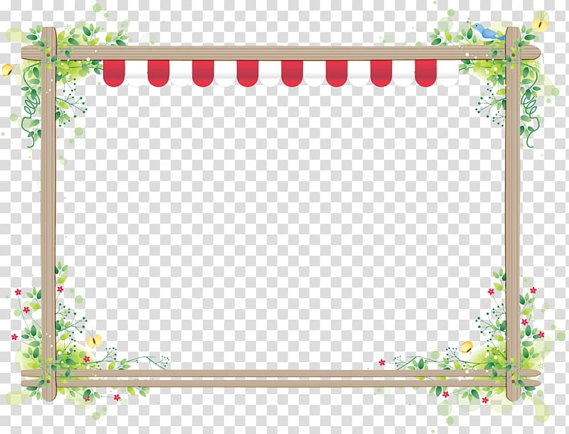 Computer Software Bitmap, floral frame transparent background PNG clipart