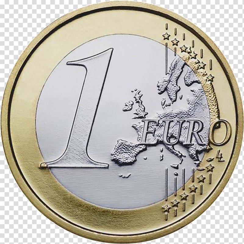 1 euro coin Euro coins Cent, euro transparent background PNG clipart
