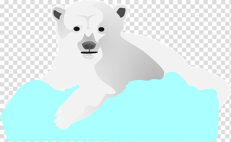 Polar bear Dog Illustration, White polar bear transparent background PNG clipart