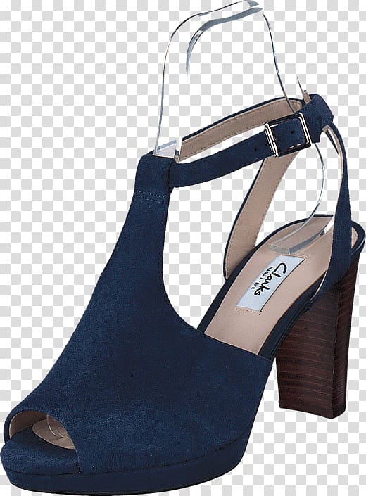 s Navy Suede Shoes Sandal High-heeled 