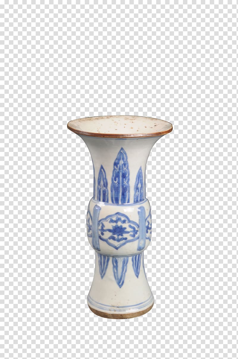 Qing dynasty Blue and white pottery Porcelain, artwork transparent background PNG clipart
