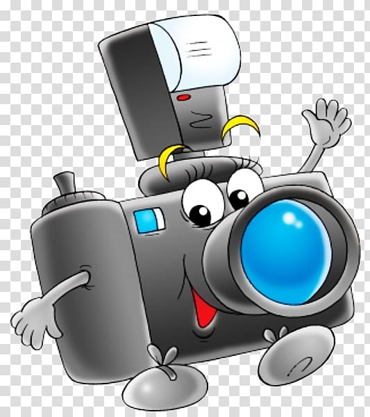 Camera Cartoon , Creative cartoon black camera transparent background PNG clipart