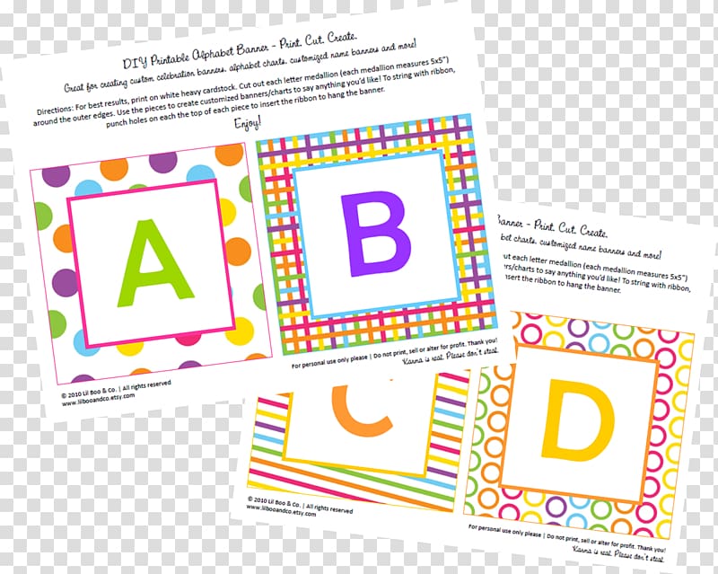 Free download  Alphabet book Letter Birthday Party, letters abc