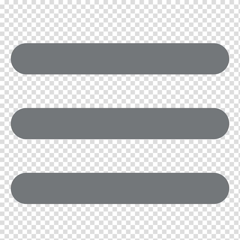 three gray lines illustration, Hamburger Menu Icon transparent background PNG clipart