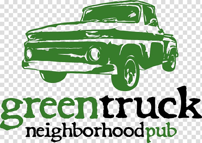 Green Truck Neighborhood Pub Bar, Beer truck transparent background PNG clipart