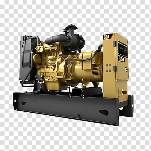 Caterpillar Inc. Diesel generator Engine-generator Electricity generation Energy, diesel generator transparent background PNG clipart