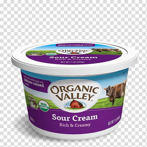 Cream Organic food Milk Cottage Cheese Organic Valley, milk transparent background PNG clipart
