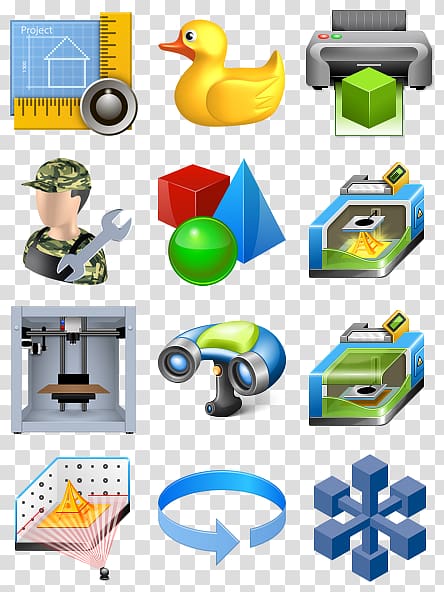 Computer Icons 3D printing , 3D Pack transparent background PNG clipart