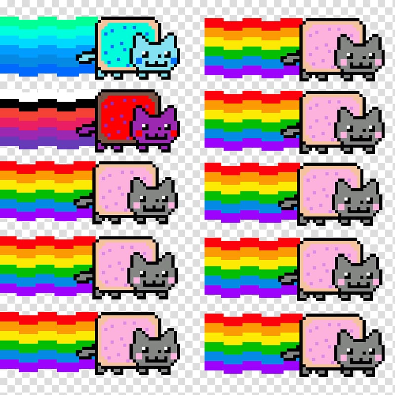 Nyan Cat Drawing Art Flowey, poppys transparent background PNG clipart