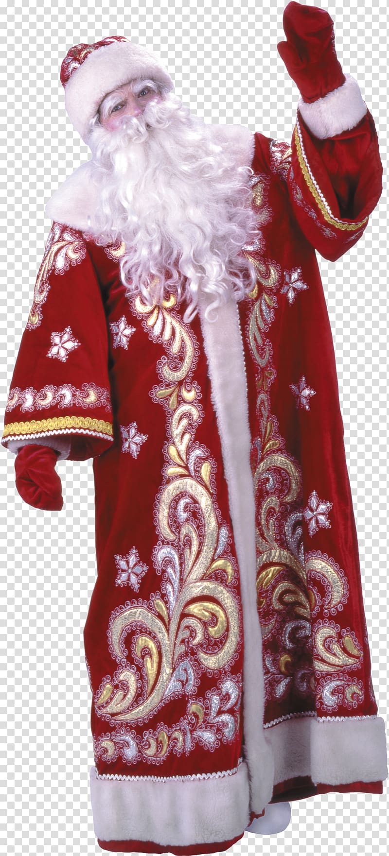 Ded Moroz Snegurochka New Year tree Santa Claus, Khanda transparent background PNG clipart