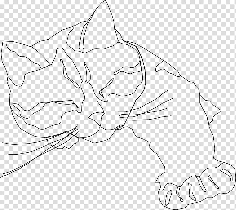 Cat Drawing Line art , calico cat transparent background PNG clipart