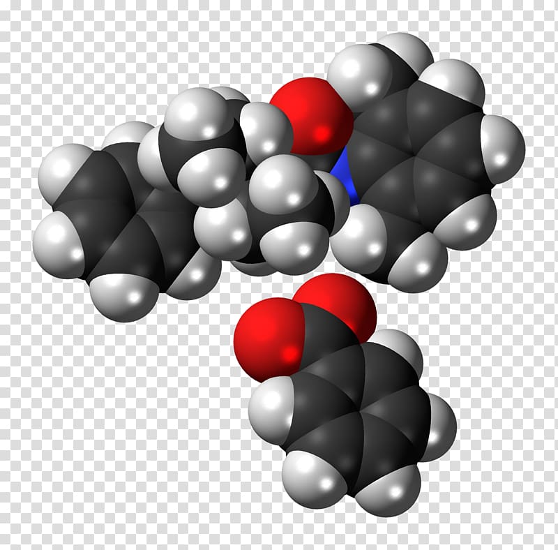 Space-filling model Oxetorone Molecule Sphere Drug, Denatonium transparent background PNG clipart