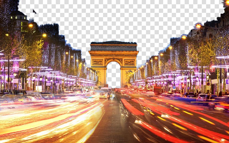 Champs-xc9lysxe9es Arc de Triomphe Eiffel Tower Place de la Concorde Arch of Triumph, Paris, France Arc de Triomphe eight transparent background PNG clipart