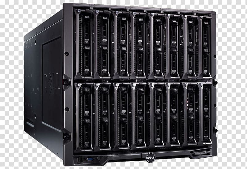 Dell M1000e Blade server Dell PowerEdge Computer Servers, Dell PowerEdge transparent background PNG clipart