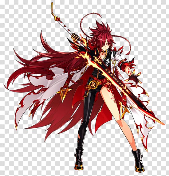 Elsword Closers Elesis Character Anime, Anime transparent background PNG clipart