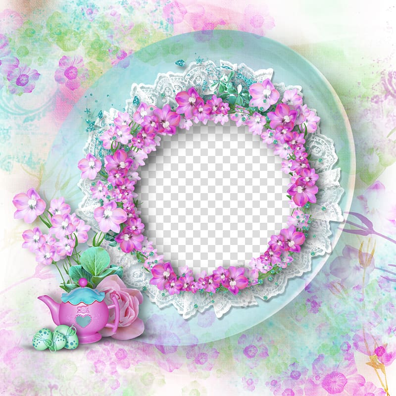 pink and white flowers, frame , Dream beautiful wedding flowers frame transparent background PNG clipart