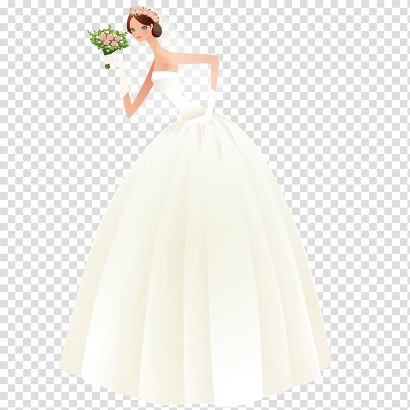 Wedding dress Bride, The most beautiful bride transparent background PNG clipart