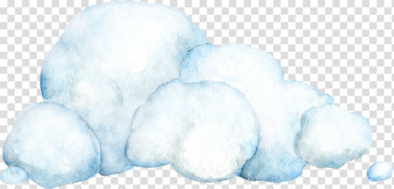 blue cotton candy clouds transparent background PNG clipart