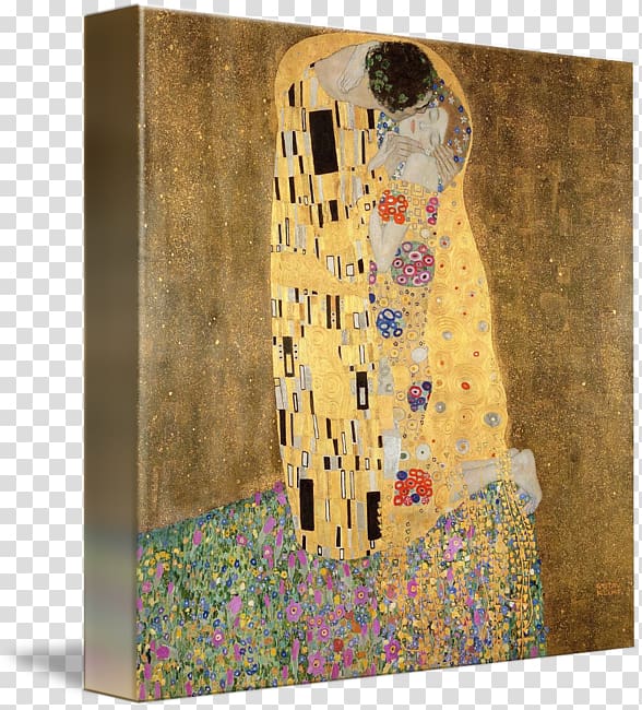 The Kiss Canvas print Painting Art, painting transparent background PNG clipart