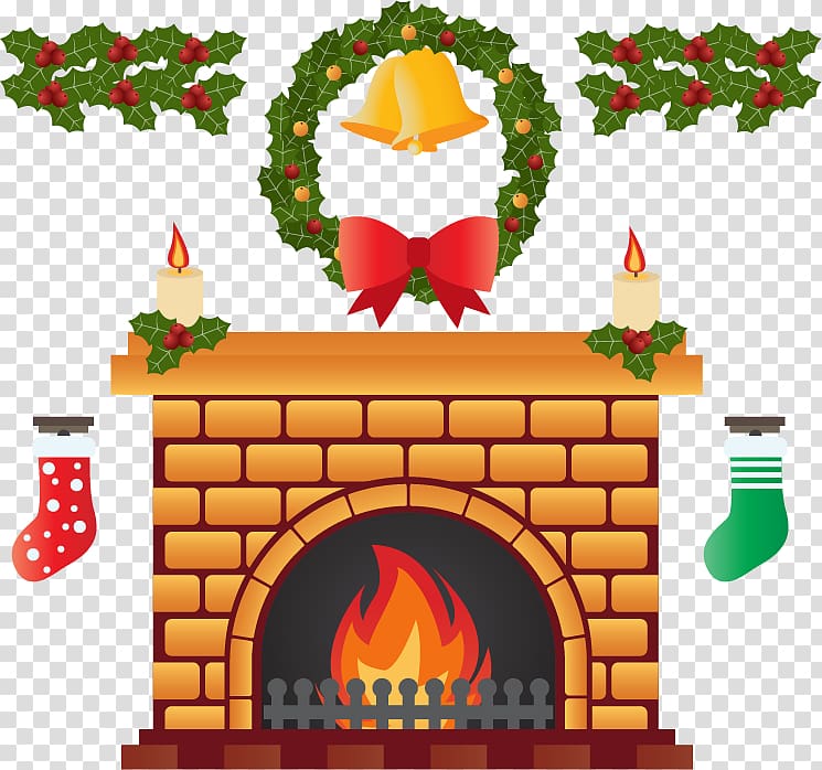 Furnace Chimney Fireplace Christmas, Christmas warm stove transparent background PNG clipart
