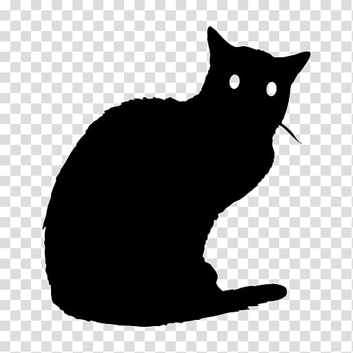 Black cat Computer Icons Halloween, black cat transparent background PNG clipart