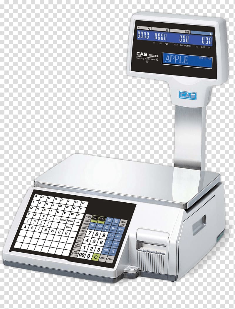 Measuring Scales Point of sale Label printer Cash register, tag material transparent background PNG clipart