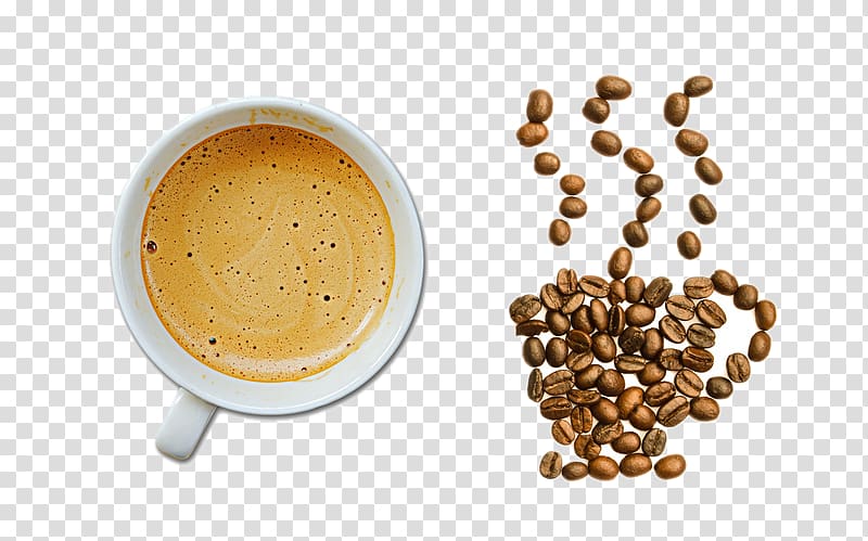 Espresso Instant coffee Coffee cup Coffee bean, Creative coffee beans transparent background PNG clipart