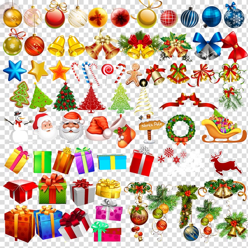 Christmas tree Illustration, Creative Christmas collection transparent background PNG clipart